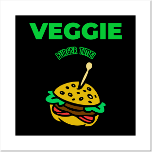 Veggie Burger Time! Posters and Art